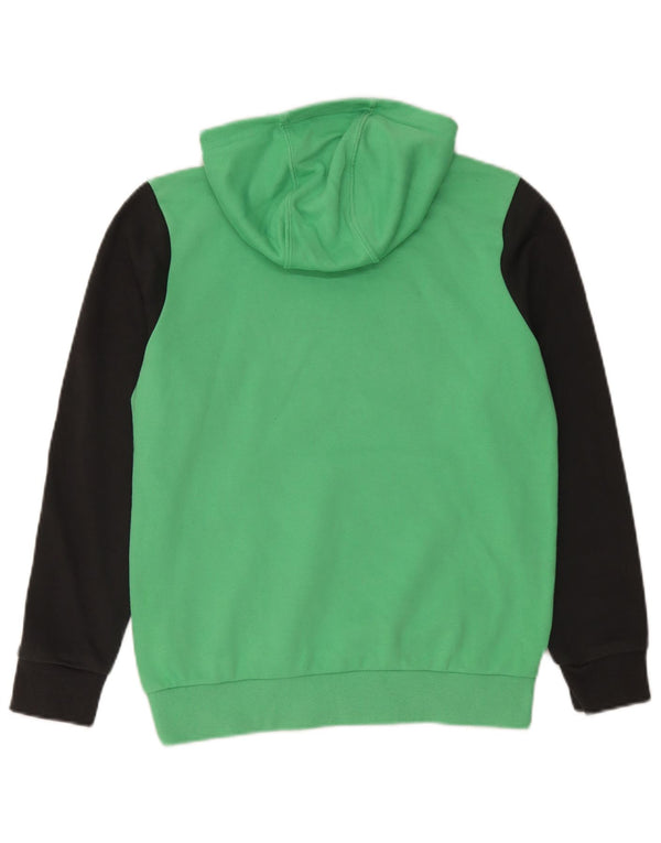 Chłopięca bluza z kapturem Adidas z grafiką 13-14 lat, bawełniana w kolorze zielonym