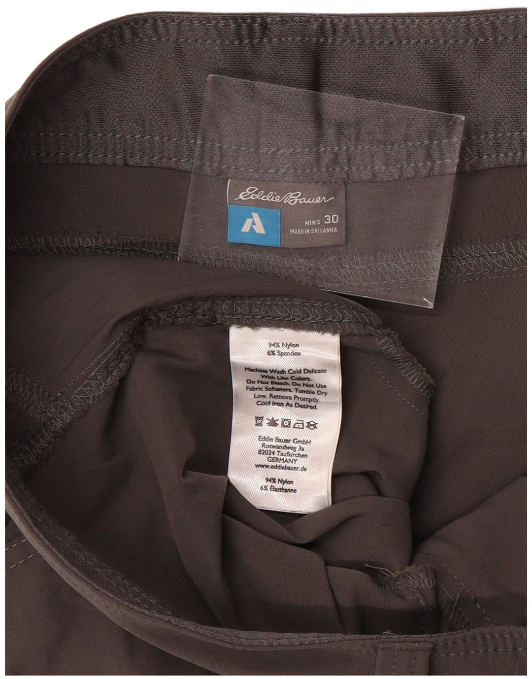 Męskie spodenki cargo EDDIE BAUER W30 Średni szary nylon