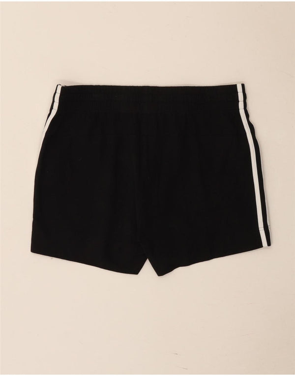 Damskie spodenki sportowe Adidas Regular UK 12/14 Średnie czarne bawełniane sportowe