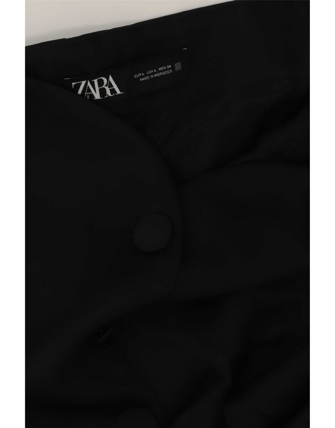 Damski top bez ramiączek Zara UK 14, duży, czarny