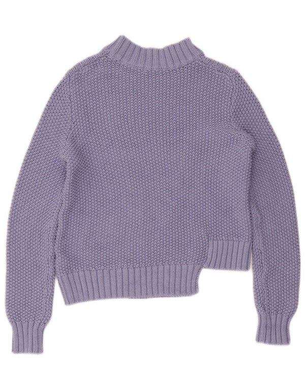Marks & Spencer Womens Turtle Neck Jumper Sweater UK 10 Small Purple