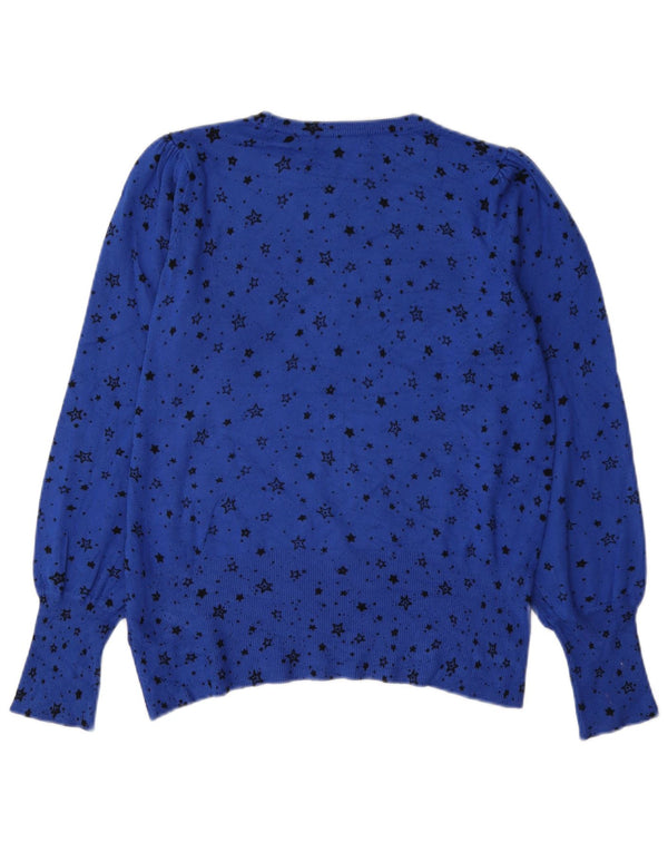 Marks & Spencer Damski sweter z dekoltem w łódkę, UK 14, średni niebieski
