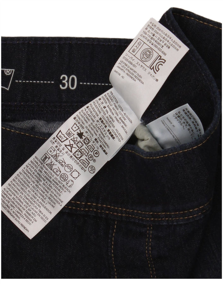 Damskie jeansy Jegging Levi's W30 L30 Granatowa bawełna