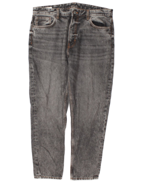 Zwężane jeansy męskie Zara EU 46 XL W36 L30 Szara bawełna