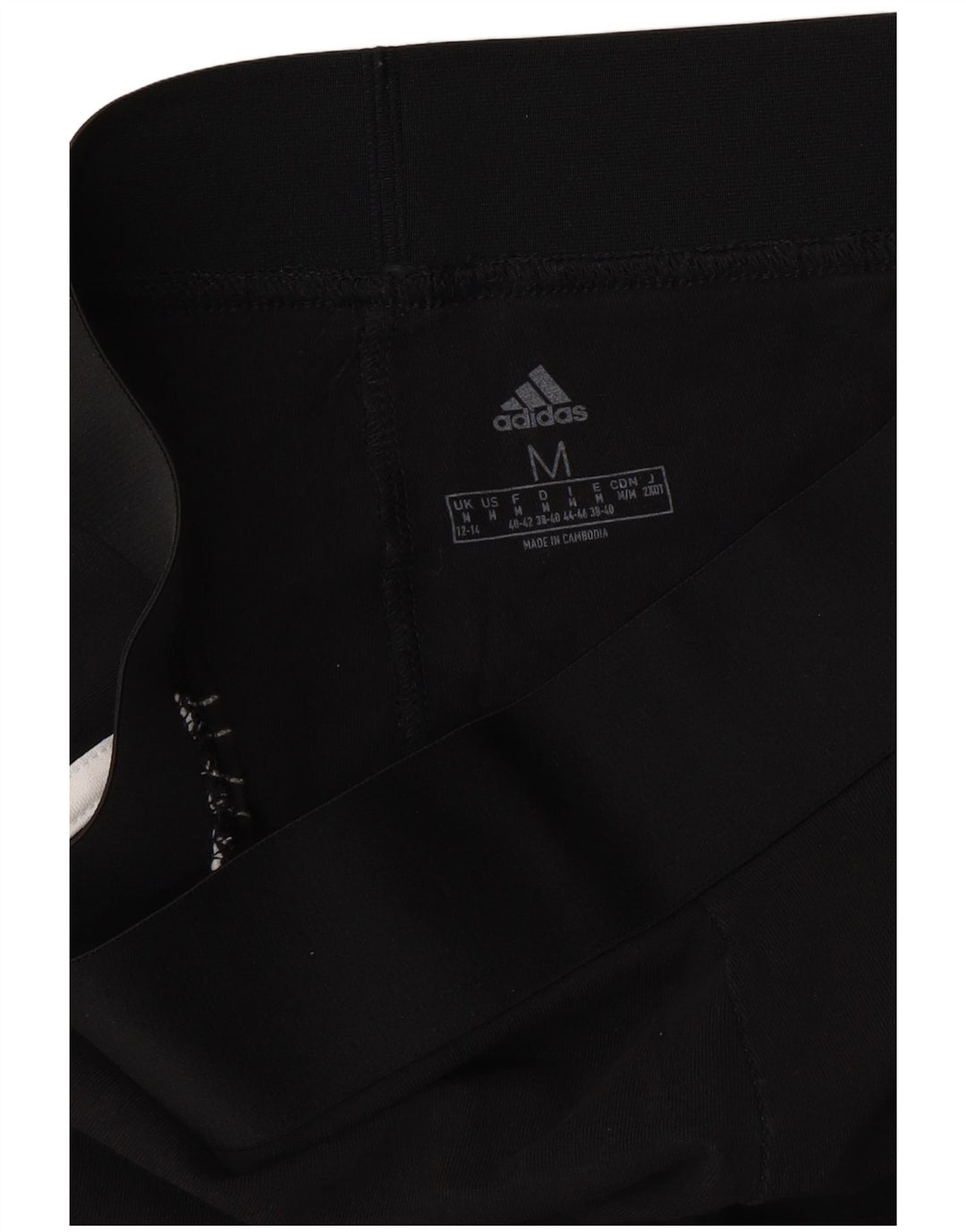 Damskie legginsy Capri ADIDAS UK 12/14 Średnia czerń