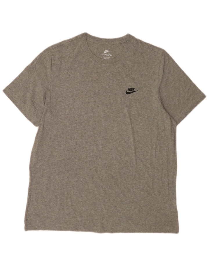 Męska koszulka Nike w rozmiarze XL, szara, nakrapiana bawełna