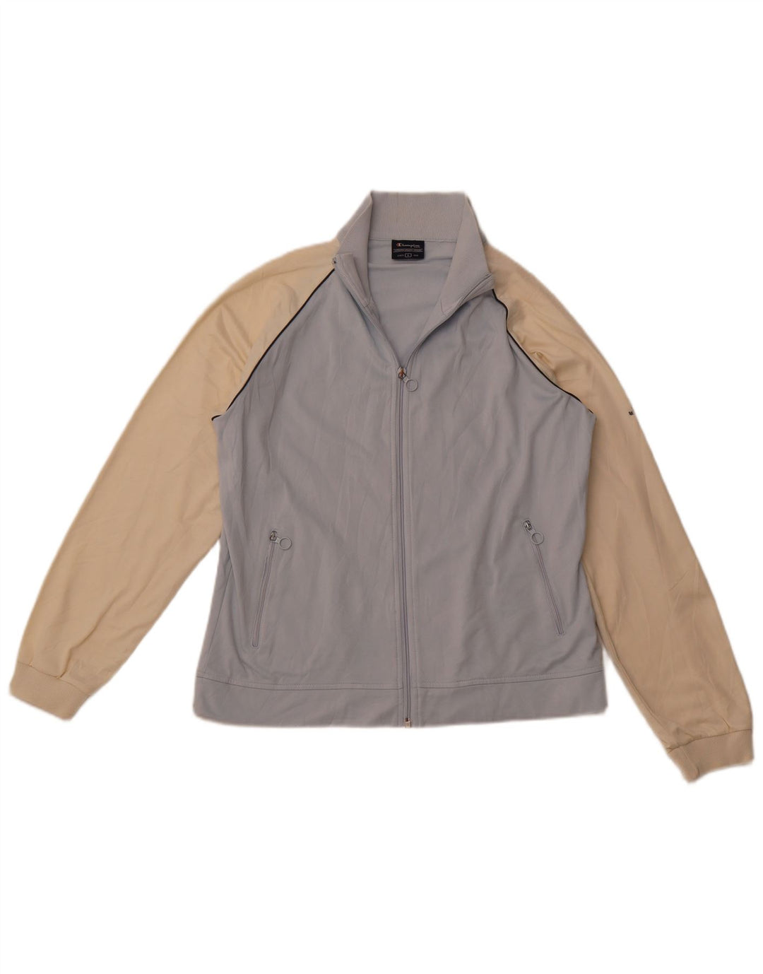 Damska kurtka dresowa CHAMPION UK 16, duża, niebieska, z blokami kolorów