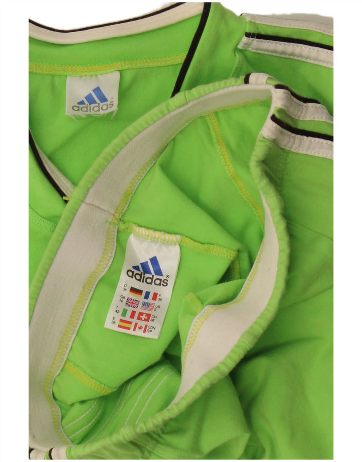 Damski 2-częściowy zestaw Adidas UK 10 Small, zielony, bawełniany