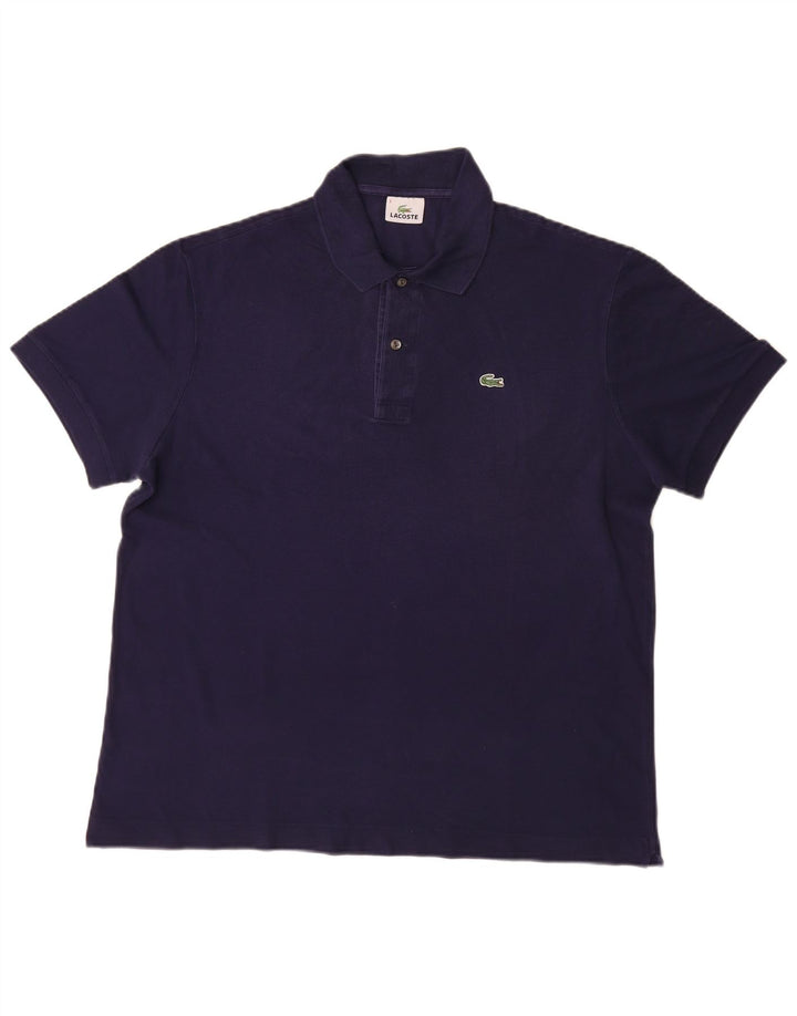 Męska koszulka polo Lacoste, rozmiar 6, XL, granatowa, bawełniana