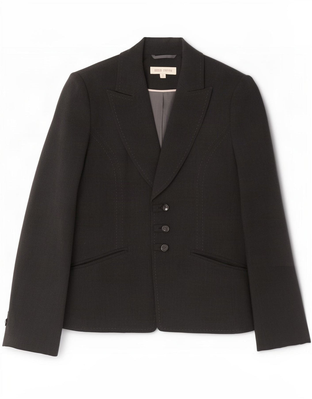 Marks & Spencer Damska marynarka Petite zapinana na 3 guziki, UK 8, mała, szara