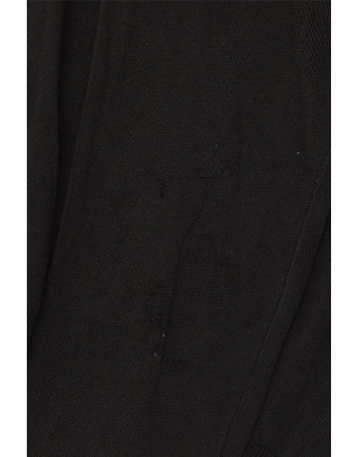 Damski kardigan Basic Crop Zara UK 14, duża czarna wiskoza