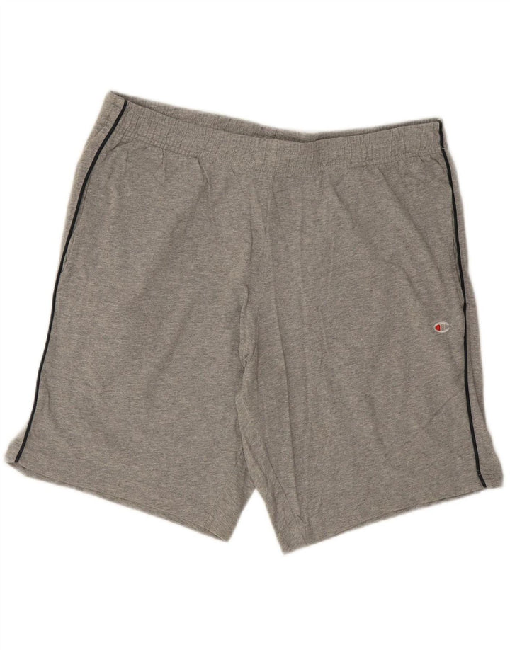 CHAMPION Mens Sport Shorts Large  Grey Cotton