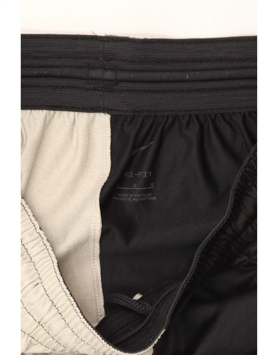 Męskie spodenki sportowe Nike Dri Fit Graphic, duży czarny poliester z blokami kolorów
