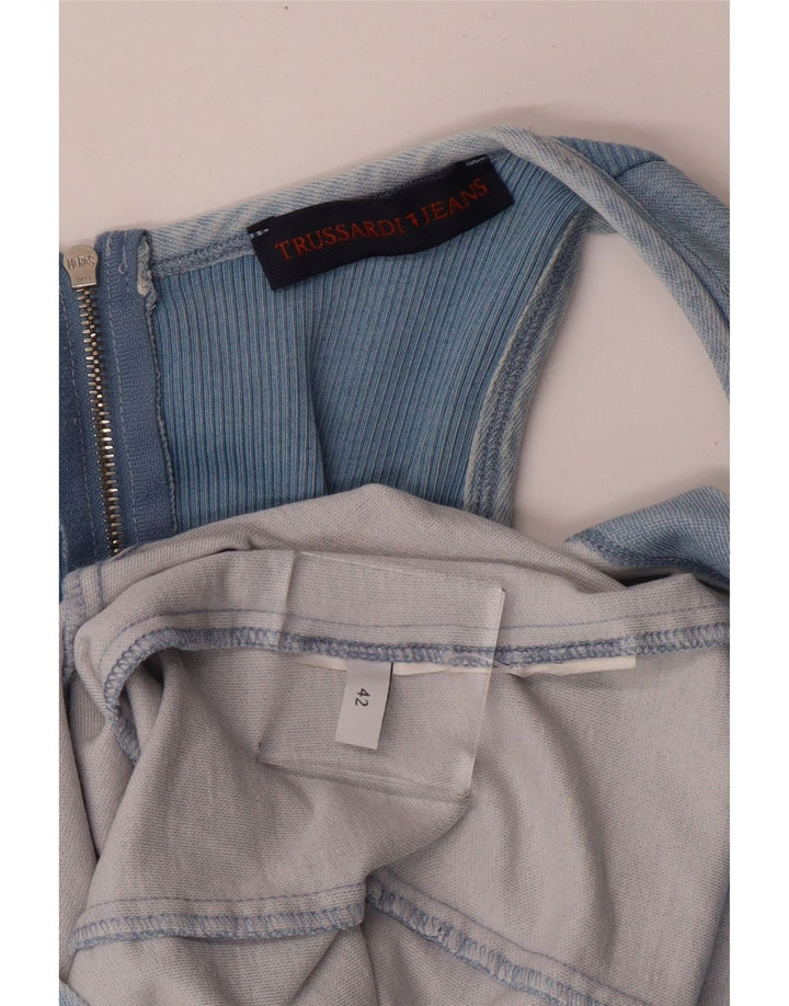 Damska sukienka płaszczowa Trussardi Jeans IT 42 w kolorze średniego niebieskiego