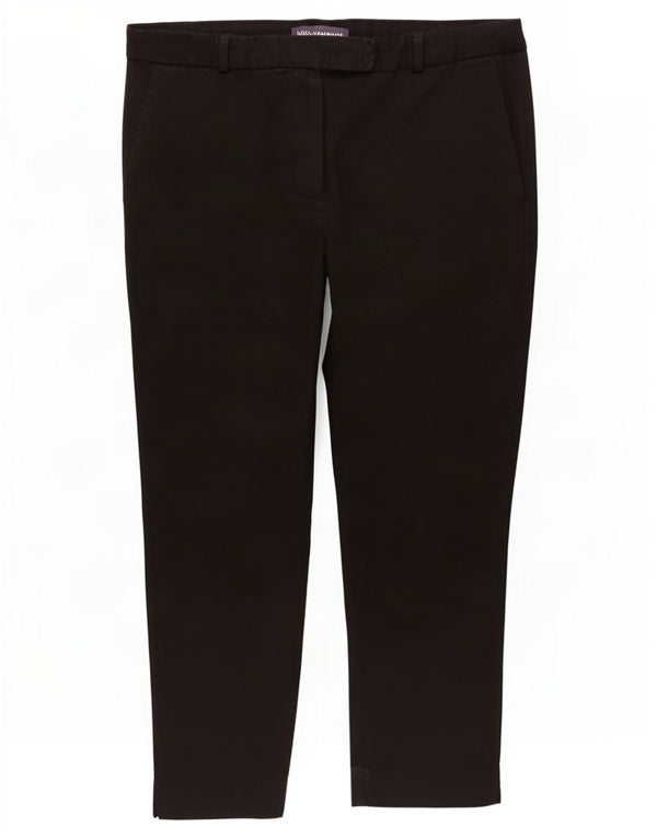 Spodnie damskie Capri Marks & Spencer UK 16 Large W34 L22 Czarna bawełna