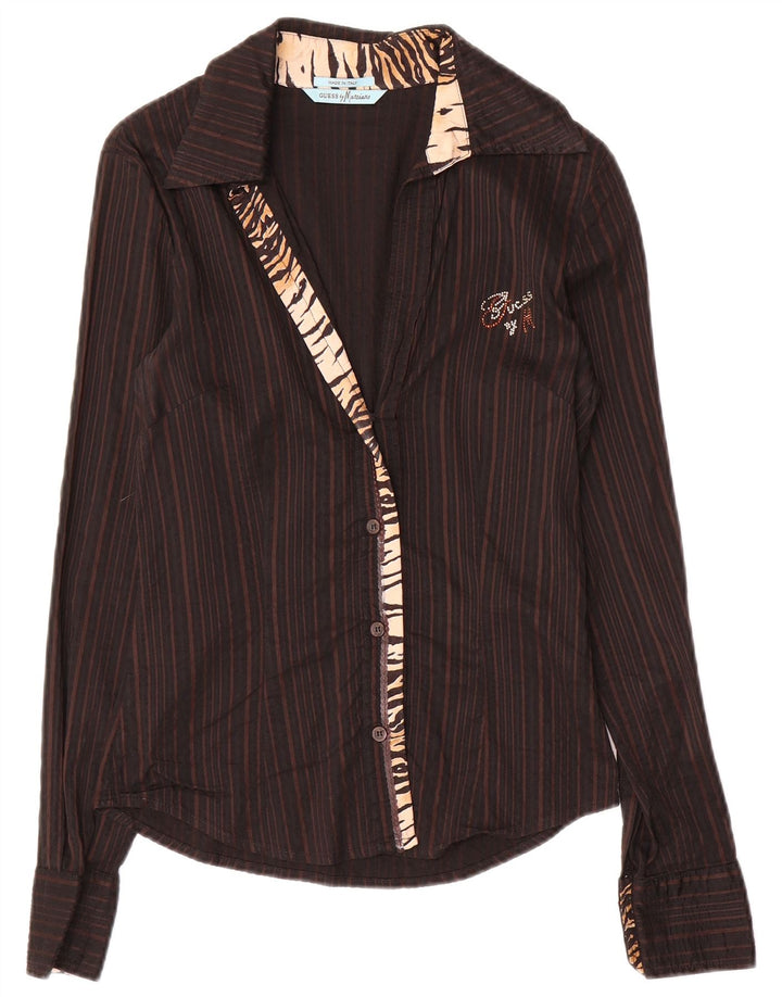 Koszula damska Guess By Marciano IT 42 w średnie brązowe paski