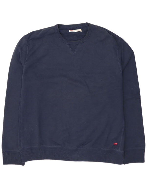 Męski sweter LEVI'S o standardowym kroju, 2XL, granatowy, bawełniany