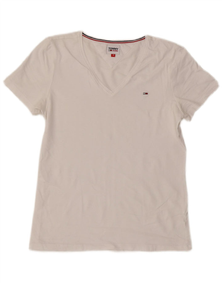 T-shirt damski Tommy Hilfiger Top UK 12 Średni biały