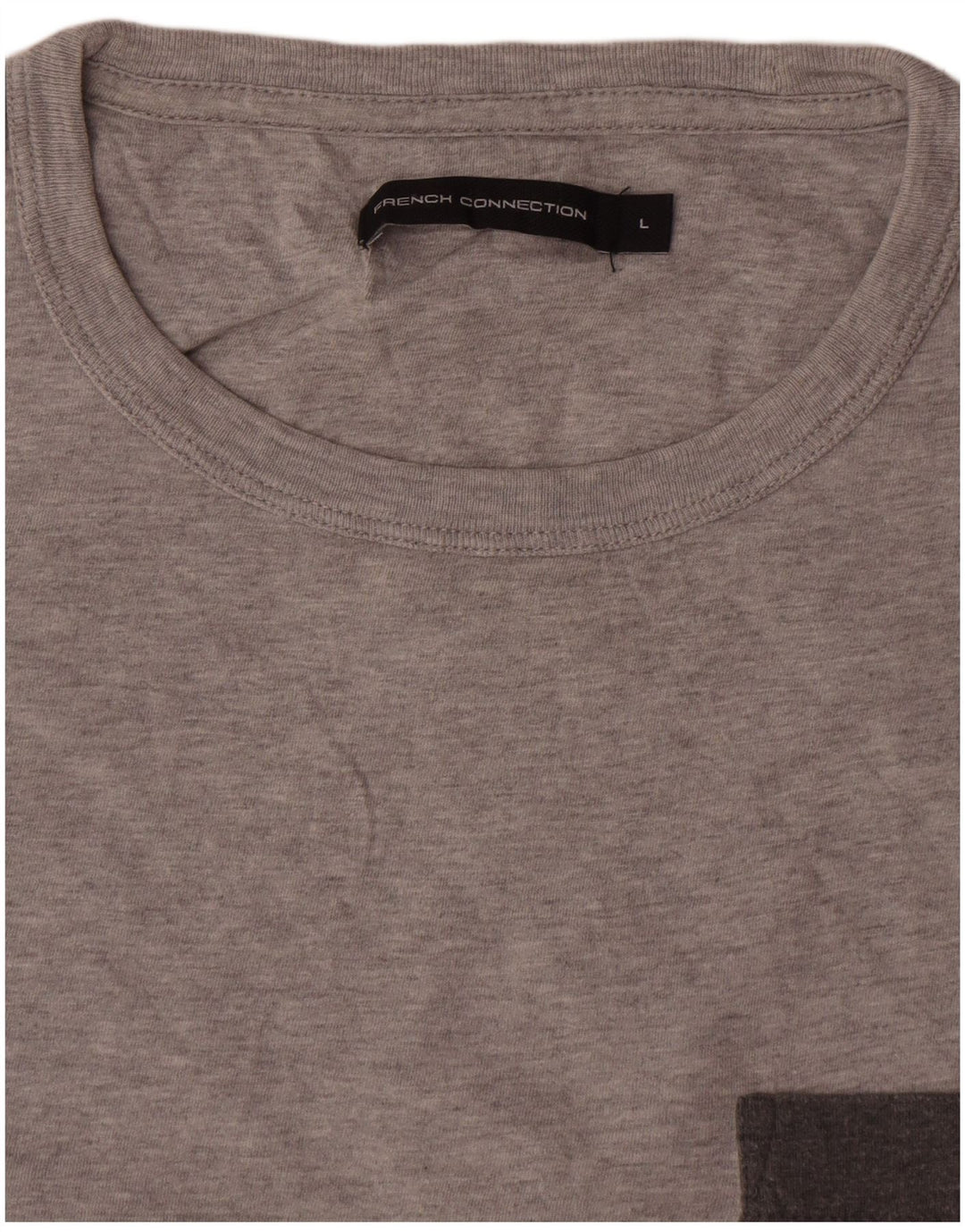 T-shirt męski French Connection, duży, szary, bawełniany