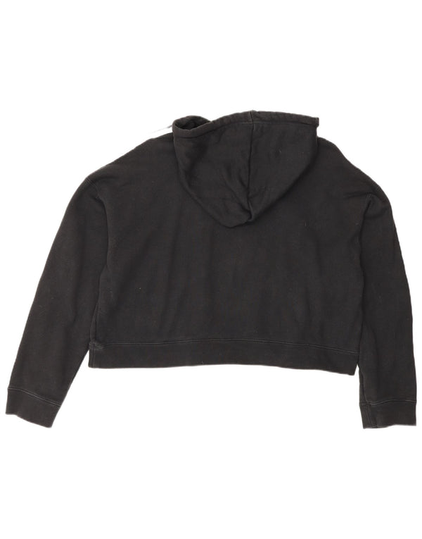 Damska bluza z kapturem Adidas Oversized UK 12 Średnia czarna bawełna
