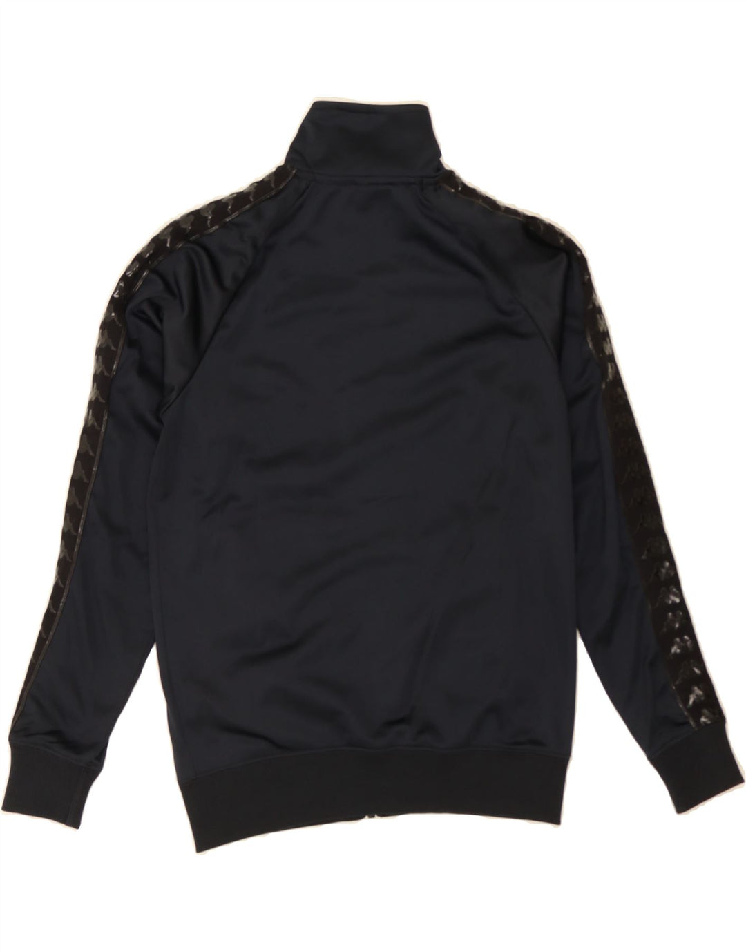 KAPPA Womens Graphic Tracksuit Top Jacket UK 6 XS Black Polyester Vintage Kappa and Second-Hand Kappa from Messina Hembry 