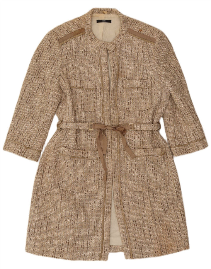 Płaszcz damski Hugo Boss UK 14, średni beż, bawełna