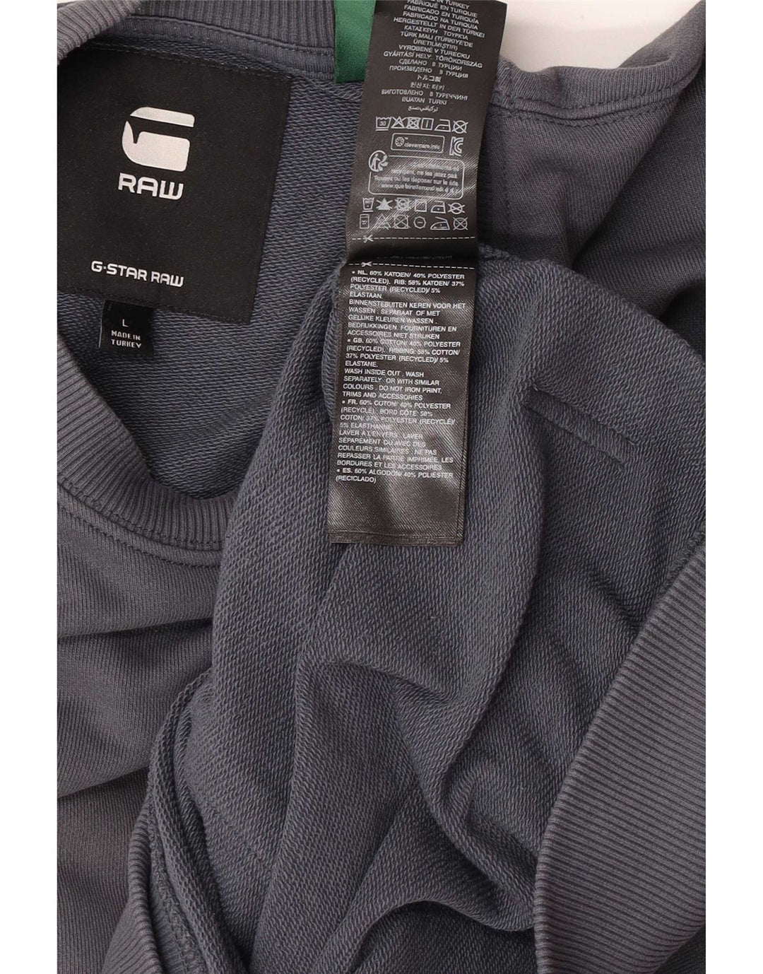Bluza męska G-Star, duża, szara, bawełniana