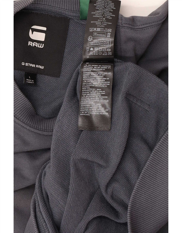 Bluza męska G-Star, duża, szara, bawełniana