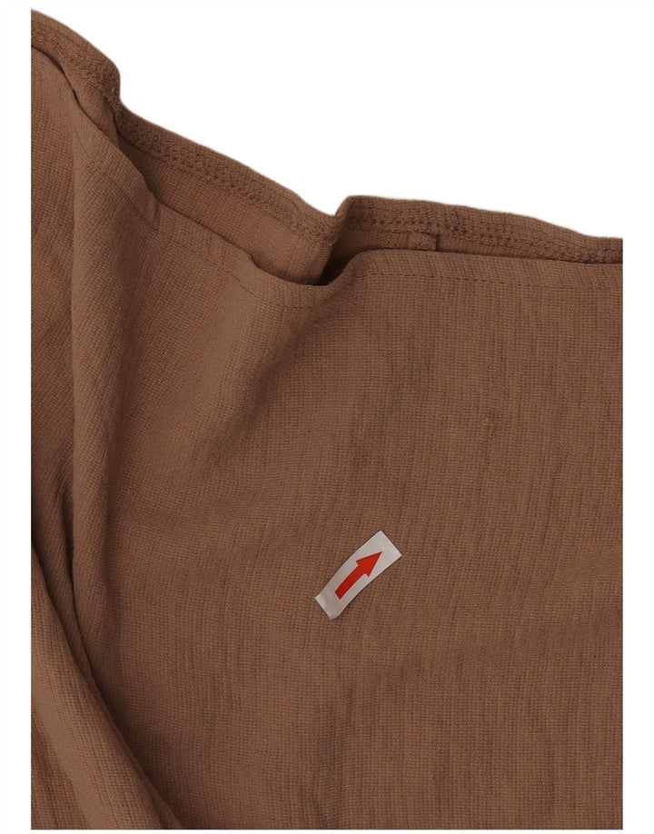 Bluzka damska Zara z rękawem 1/2 Top UK 10 Small Brown
