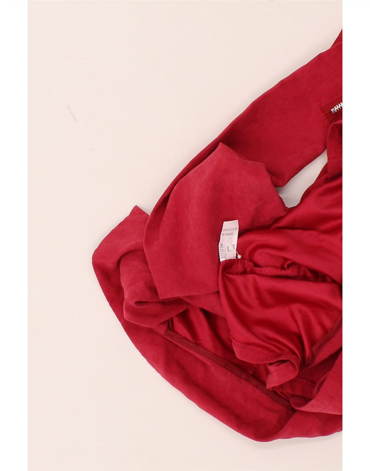 VINTAGE Womens Bolero Jacket UK 16 Large Red Polyester Vintage Vintage and Second-Hand Vintage from Messina Hembry 