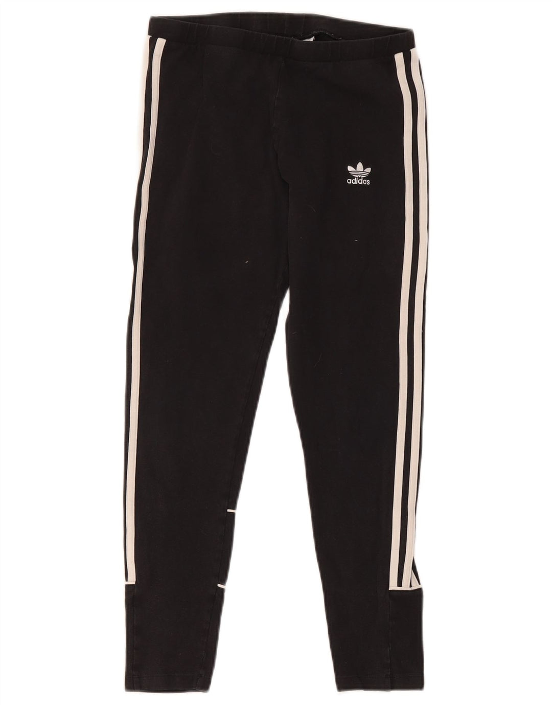 Damskie legginsy Adidas UK 12, średnie, czarne, bawełniane