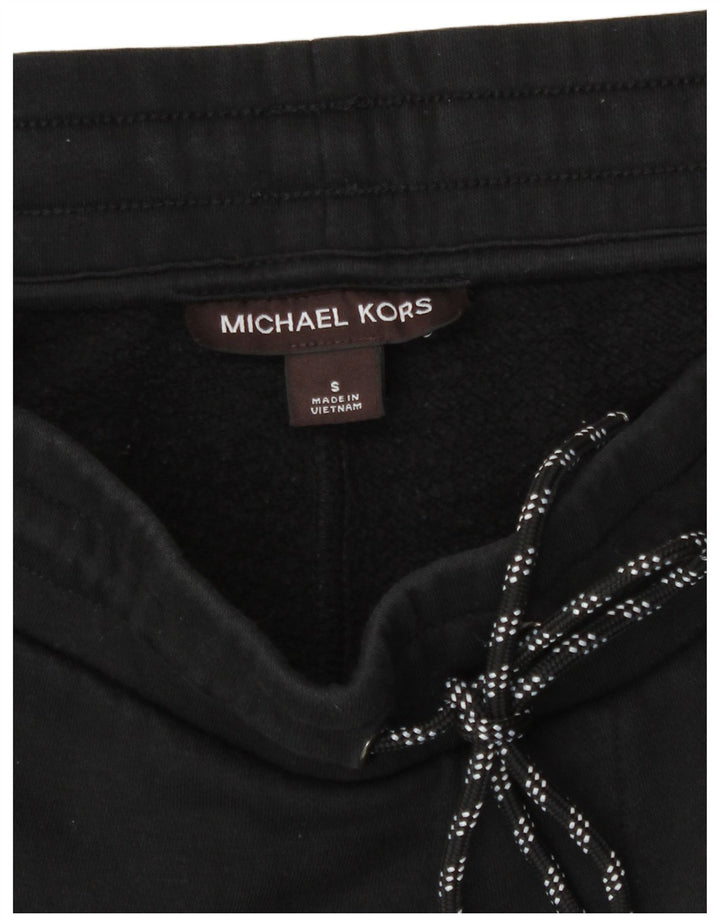 Męskie spodnie dresowe Michael Kors z grafiką, małe, czarne, poliestrowe