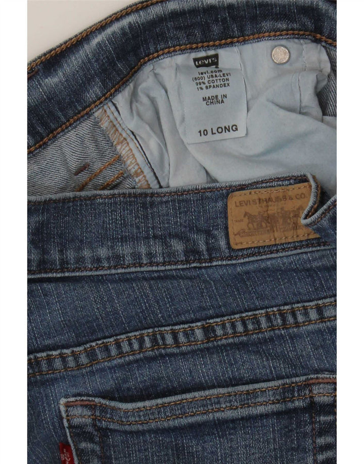 Damskie jeansy Levi's 515 Bootcut US 10 Large W30 L33 Niebieska bawełna