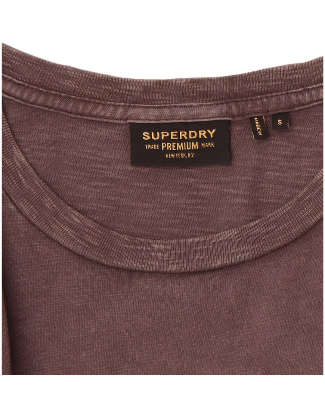 SUPERDRY Męski T-shirt Top Mały, Szary, Bawełniany