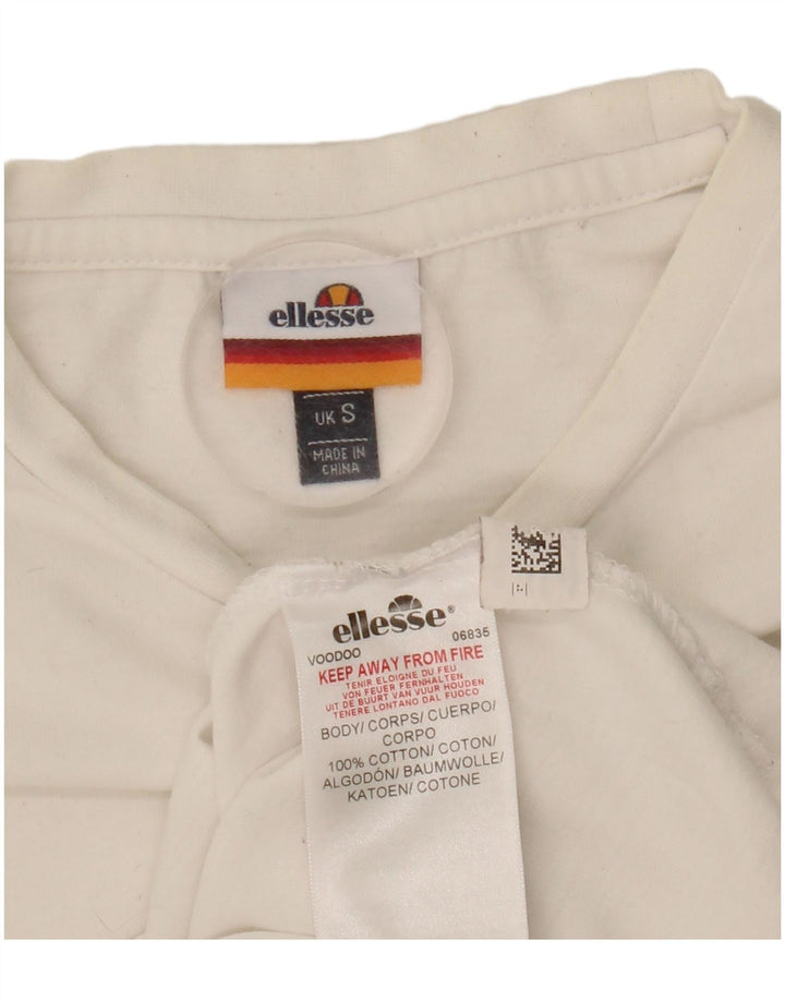 Damska koszulka Ellesi Top UK 10 Small White Cotton