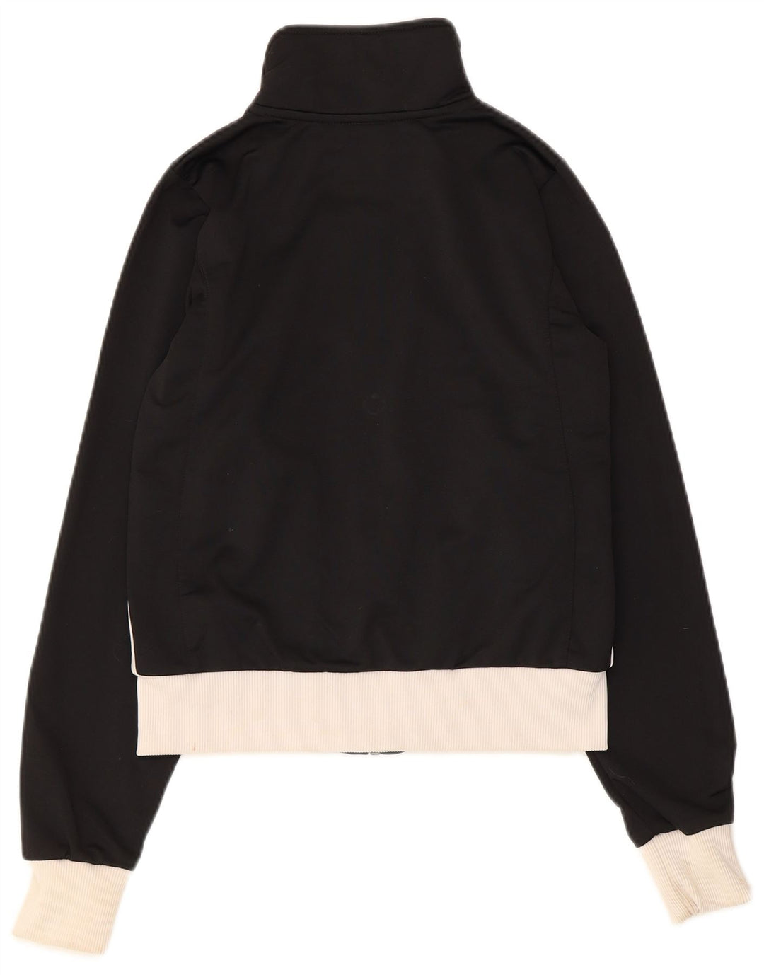 Damska kurtka dresowa Nike Crop Top UK 8/10, mała czarna, z blokami kolorów