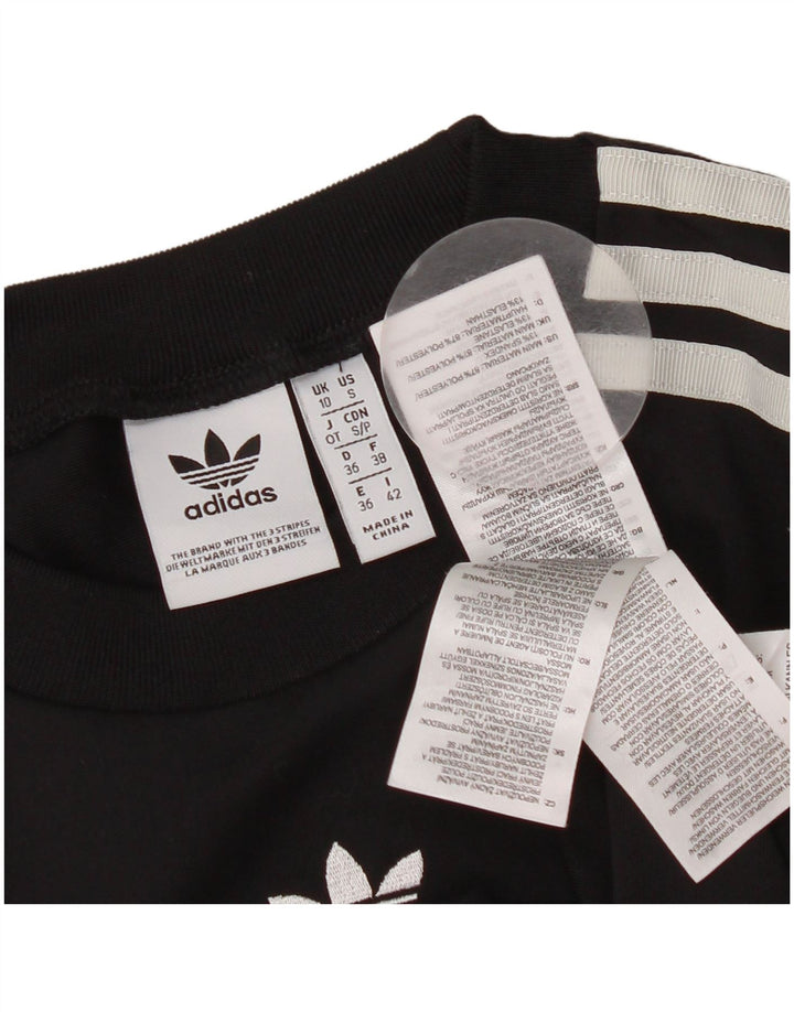 Body damskie Adidas UK 10, małe, czarne, poliestrowe