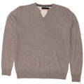 Męski sweter z okrągłym dekoltem Pierre Cardin, średnioszary, akrylowy