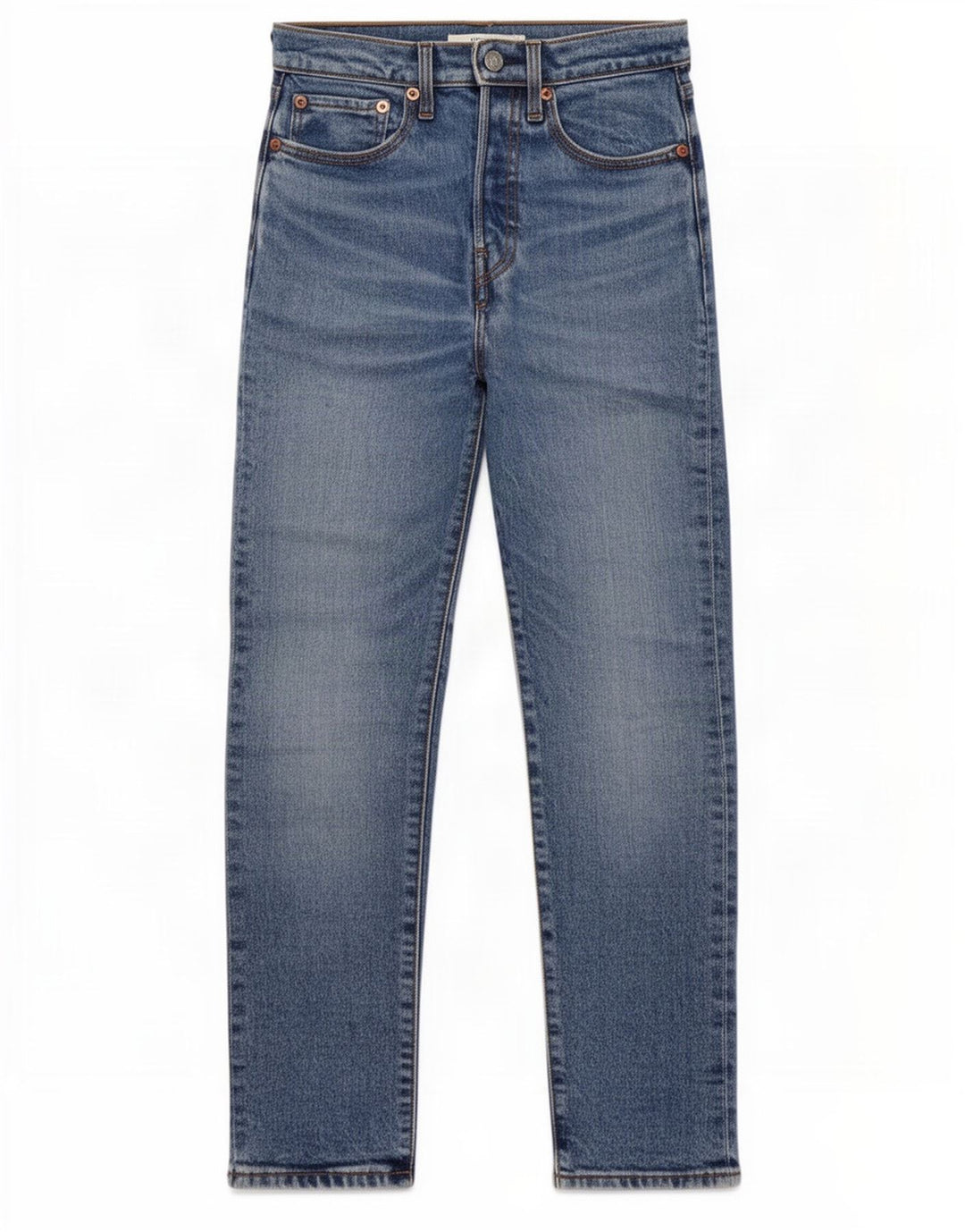 Damskie jeansy Levi's Wedgie Straight W25 L27 Niebieskie bawełniane