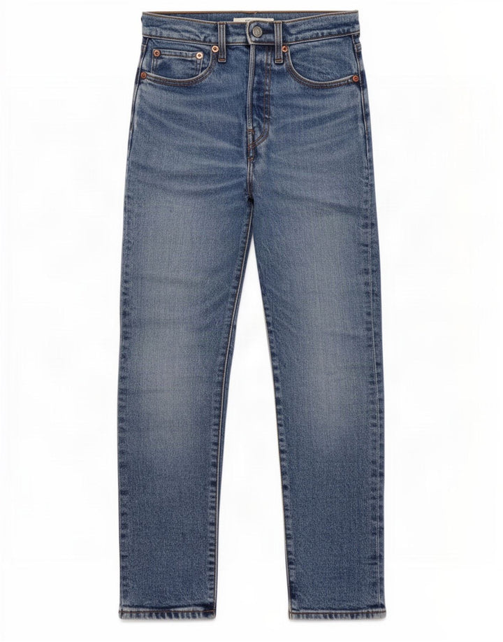 Damskie jeansy Levi's Wedgie Straight W25 L27 Niebieskie bawełniane
