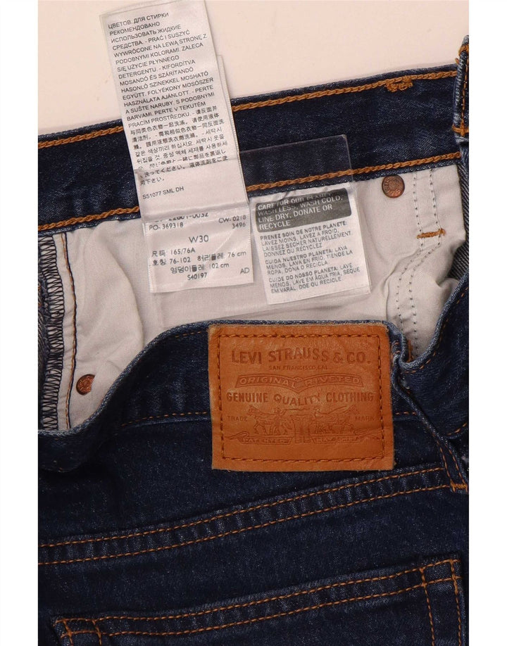 Damskie jeansy Levi's Wedgie Cropped W30 L26 Niebieskie bawełniane