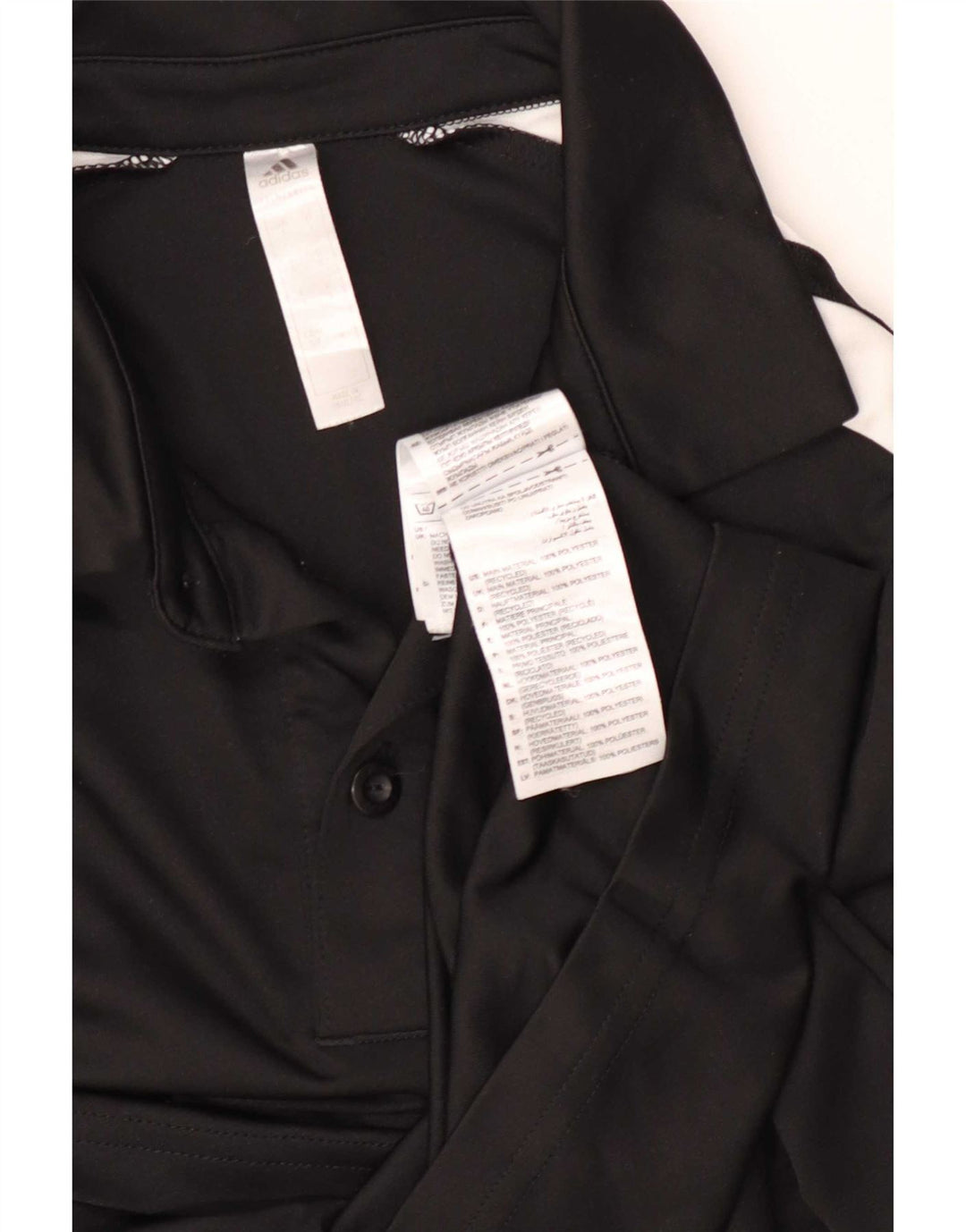Męska koszulka polo Adidas Aeroready, mała, czarna, z blokami kolorów, poliestrowa