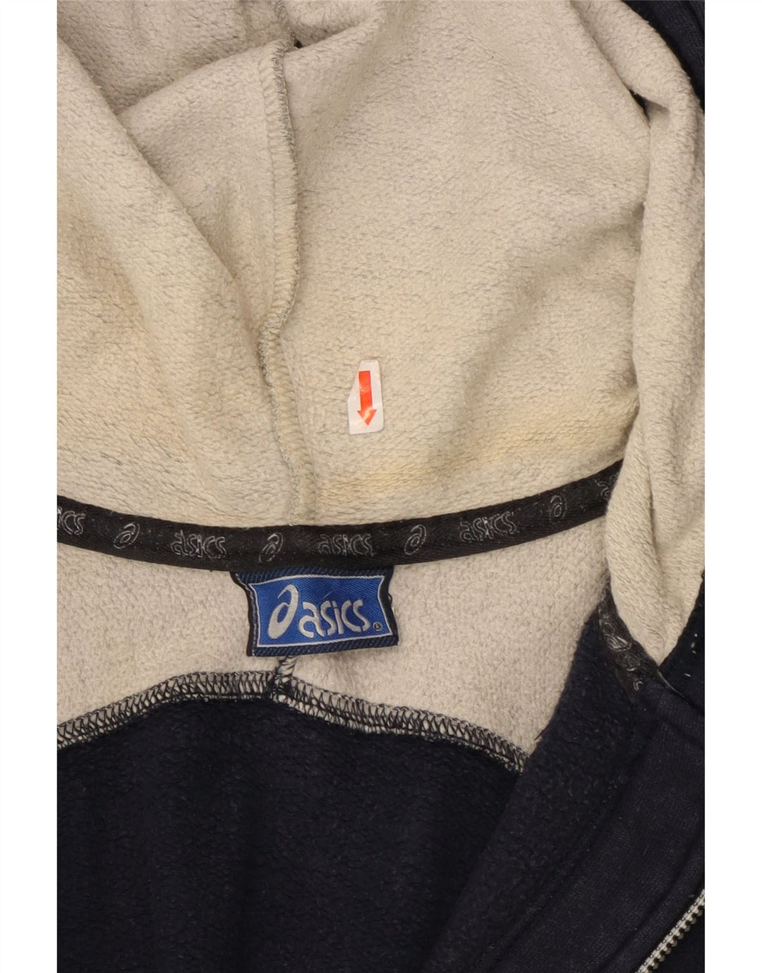 Męski sweter z kapturem i zamkiem błyskawicznym Asics, 2XL, granatowy, blok kolorów