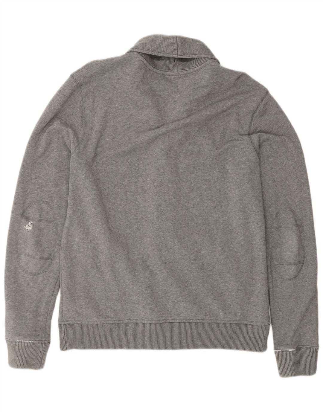 Męski sweter rozpinany z grafiką Tommy Hilfiger, duży, szary, bawełniany