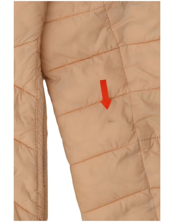 Damska wyściełana kurtka z kapturem Superdry UK 10, mały, różowy nylon