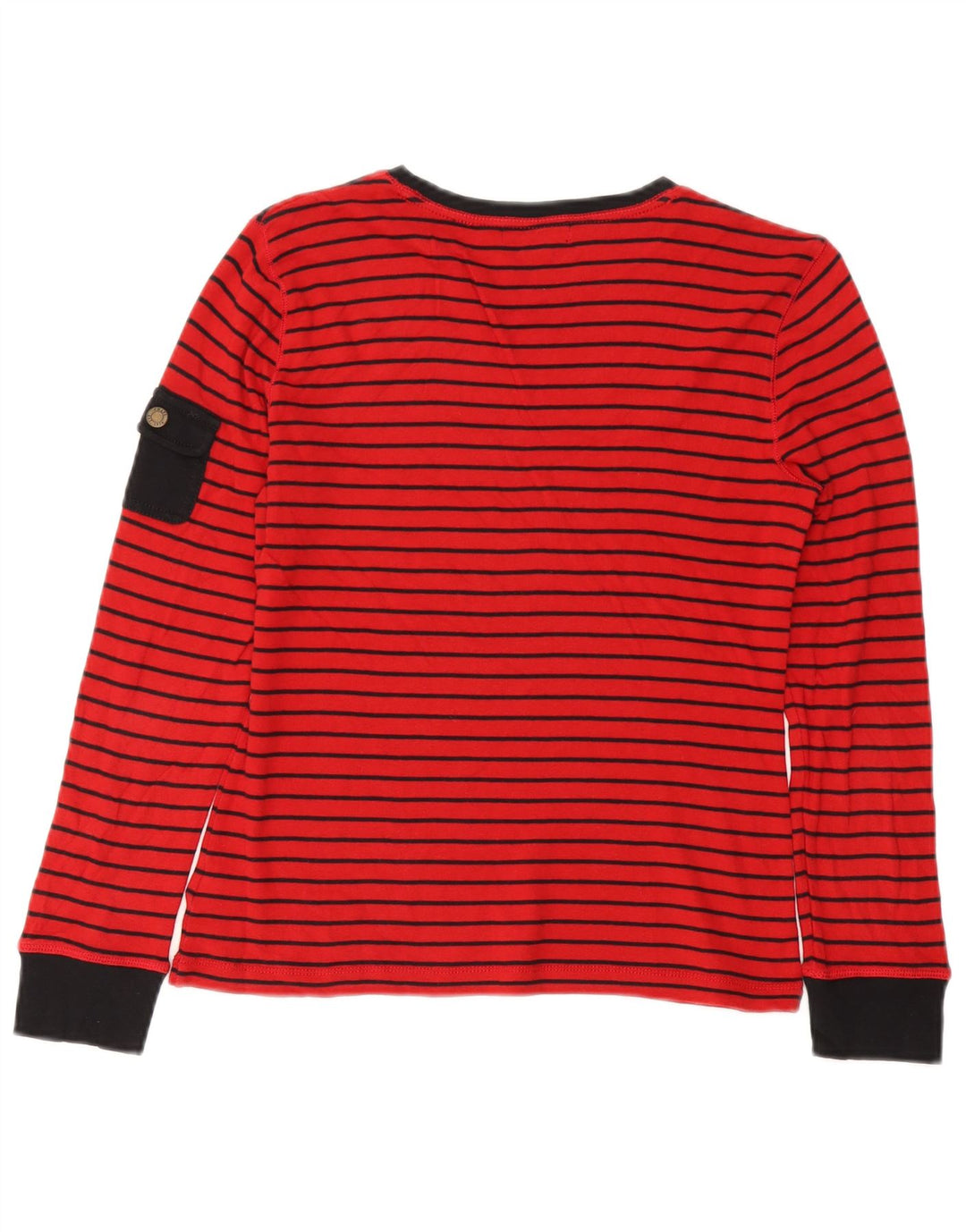 Top damski CHAPS z długim rękawem, UK 12, bawełna w czerwone paski