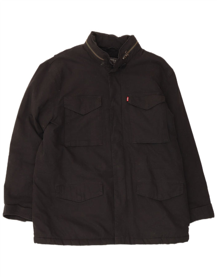 Kurtka męska LEVI'S Sherpa Utility UK 42 XL, czarna, bawełniana