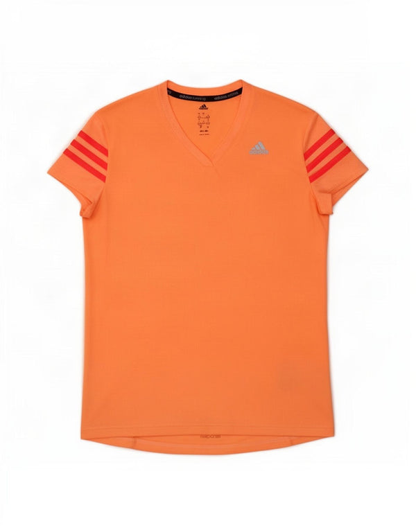 Damska koszulka Adidas Climalite Top UK 8/10 Mały pomarańczowy poliester