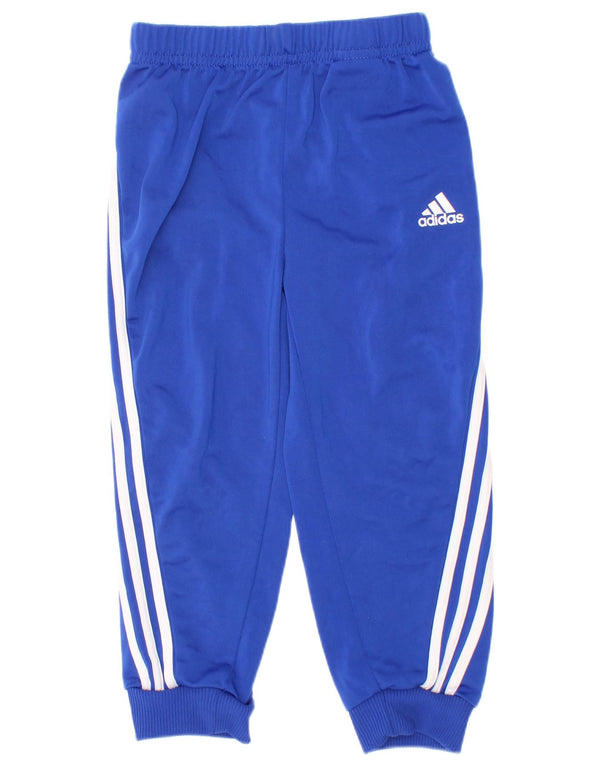 Adidas Chłopięce Spodnie Dresowe Joggery 2-3 Lat Niebieski Poliester