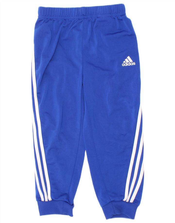 Adidas Chłopięce Spodnie Dresowe Joggery 2-3 Lat Niebieski Poliester